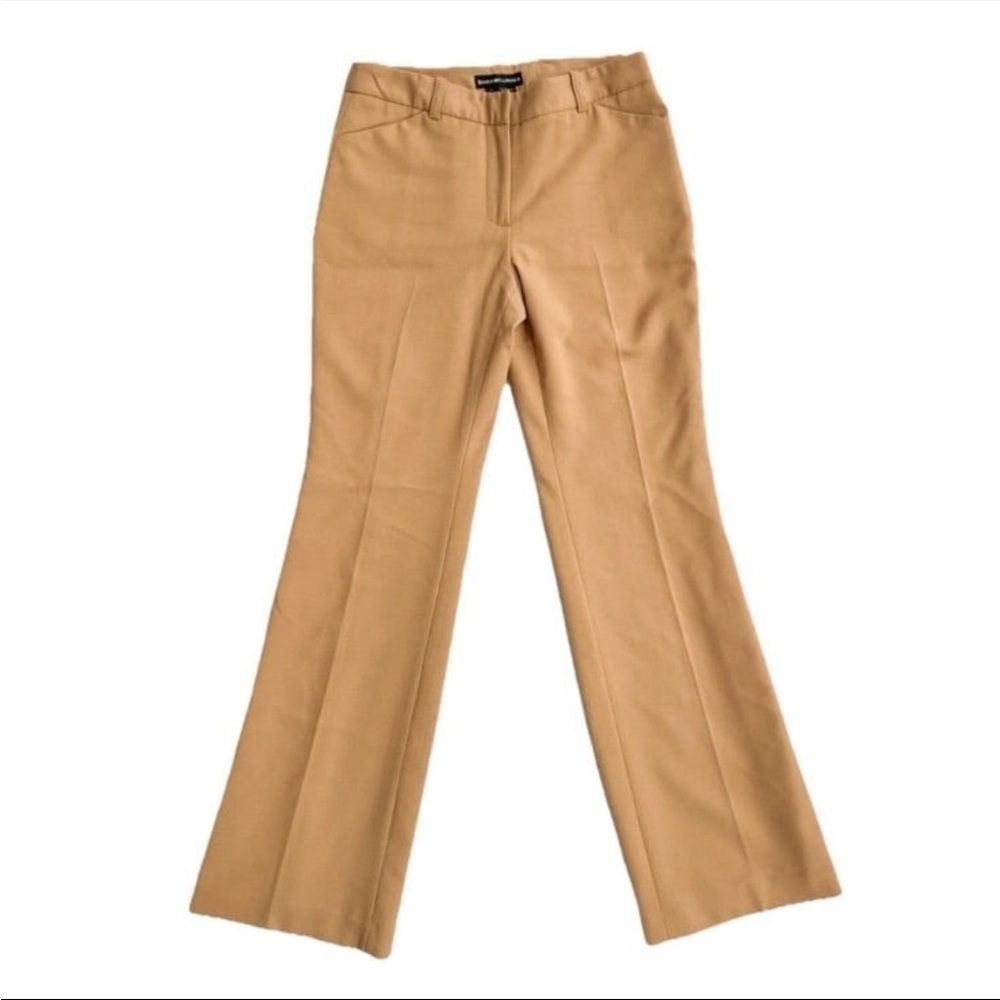 Jessica McCLintock Dress Pant Women’s Size 4 Tan Lined Boot Cut Mid Rise